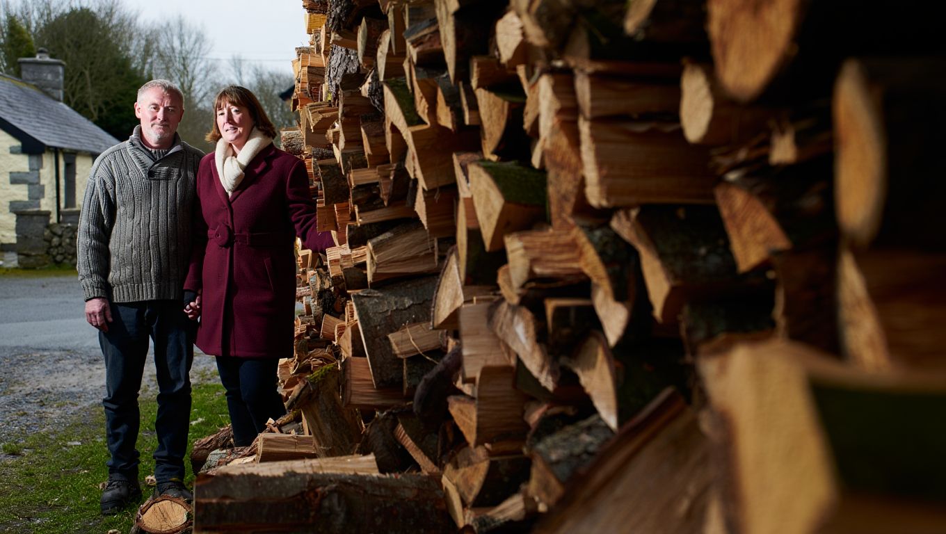 Two winters after leaving Galway city for a cottage near Ballinamore this couple say the woodpile changed their outgoings more than anything